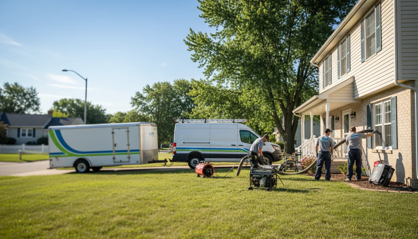 Flooded Basement Restoration And Cleanup With Repair in Tilden, IL near me
